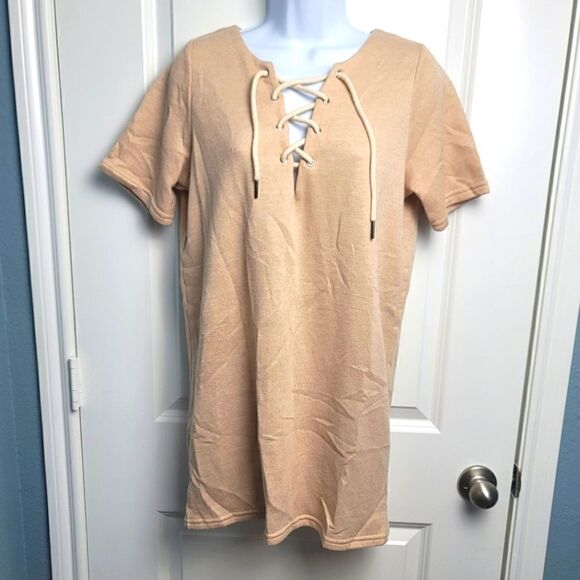 KITTENISH Lace Up Dress  - Picture 1 of 7
